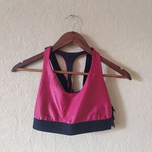 Koral By Ilana Kugel Pylon Sports Bra In Azalea/Black Sz Small